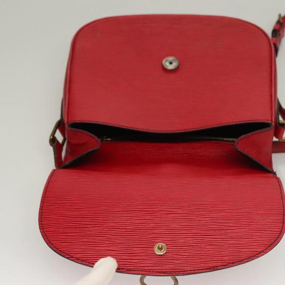 LOUIS VUITTON Epi Saint Cloud GM Shoulder Bag Red M52197 - Picture 9 of 16